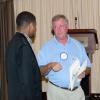 Vice-President Fred Dickinson and guest speaker Inky Johnson.